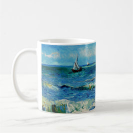 Taza De Café Paisaje marino en Les Saintes-Maries Arte Fino