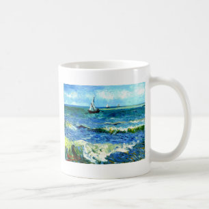 Taza De Café Paisaje marino en Saintes-Maries, Vincent van Gogh