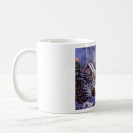 Taza De Café Paisaje Navideño