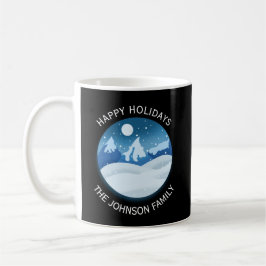 Taza De Café Paisaje Nevado Pacífico Personalizado