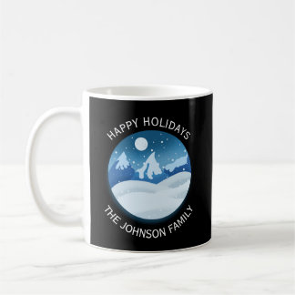 Taza De Café Paisaje Nevado Pacífico Personalizado