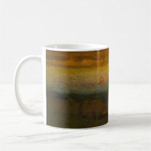 Taza De Café Paisaje nocturno de George Inness (1889)