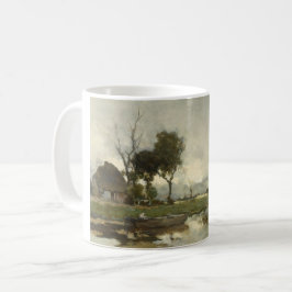 Taza De Café Paisaje otoñal (arte holandés vintage) (Países Baj