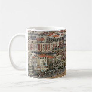 Taza De Café Paisaje playero Francia: La antigua ciudad costera