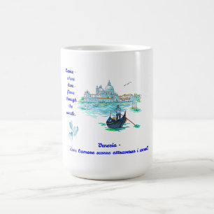 Taza De Café Paisaje romántico de Venecia