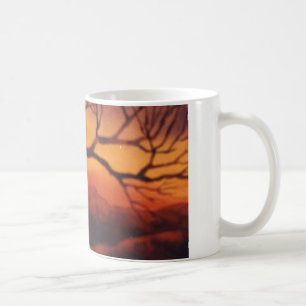 Taza De Café Paisaje rural Road Mug arbolado de sol al sol