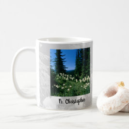 Taza De Café Paisaje sacerdote personalizado