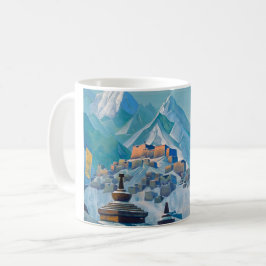 Taza De Café Paisaje tibetano en los picos de la montaña Himala