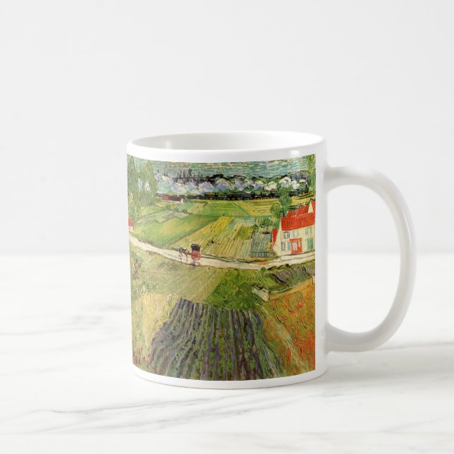 Taza De Café Paisaje, transporte y tren por Vincent van Gogh (Derecha)