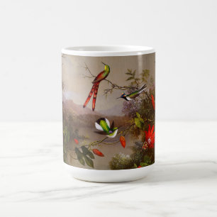 Taza De Café Paisaje tropical con 10 Hummingbirds Heade