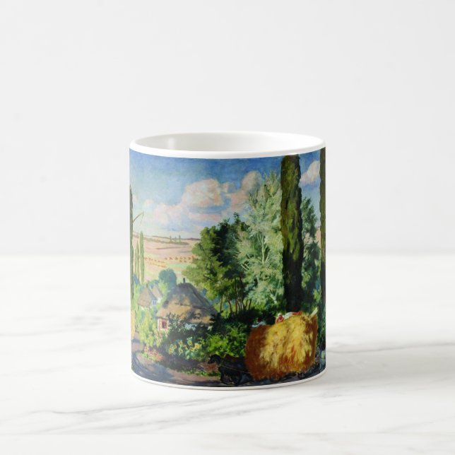 Taza De Café Paisaje ucraniano (granjas rurales) (arte de Ucran (Centro)