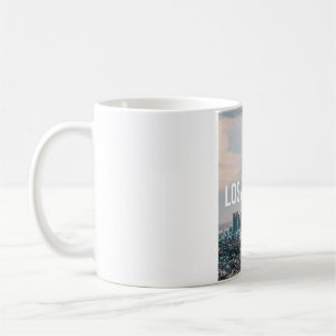 Taza De Café Paisaje urbano retro de Los Ángeles Estética Ciuda