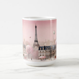 Taza De Café Paisaje urbano romántico de París