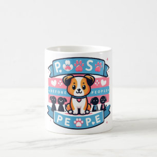 Taza De Café Paisajes antes de que la gente corte a los perros