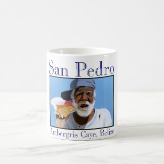 Taza De Café "Paisano en su teléfono de la cáscara "