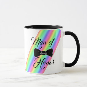 Taza de café Pajarita Negra Hombre de Honor