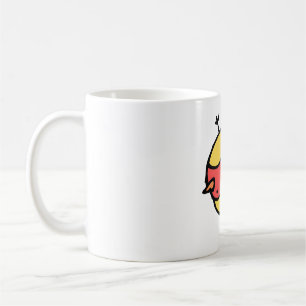 Taza De Café Pajarito yin y yang con patas