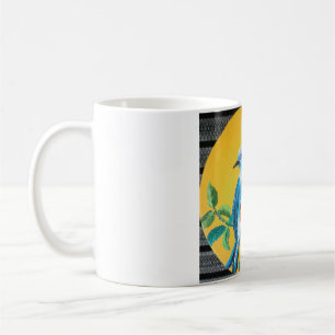 Taza De Café pájaro azul