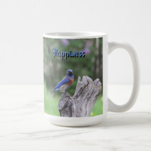 Taza De Café Pájaro azul de la felicidad