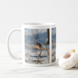 Taza De Café Pájaro Azul De La Felicidad Inspirador