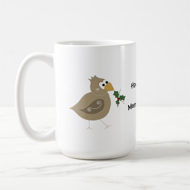 Taza De Café Pájaro caprichoso con una estribilla (Izquierda)