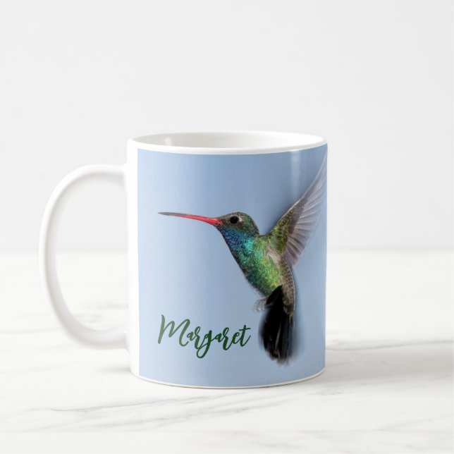 Taza De Café Pájaro Colibrí   (Izquierda)