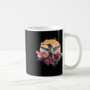 Taza De Café Pájaro colibrí colorido mirando la naturaleza del 