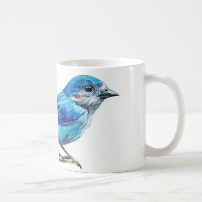 Taza De Café pájaro colorido (Derecha)