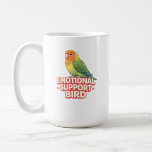 Taza De Café Pájaro de apoyo emocional Lovebird