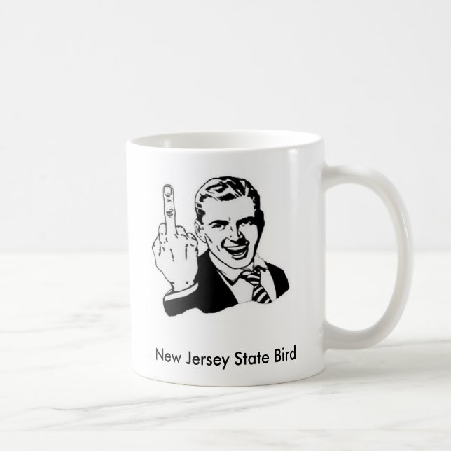 Taza De Café Pájaro de estado de New Jersey (Derecha)