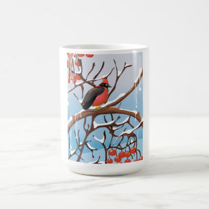 Taza De Café pájaro de invierno