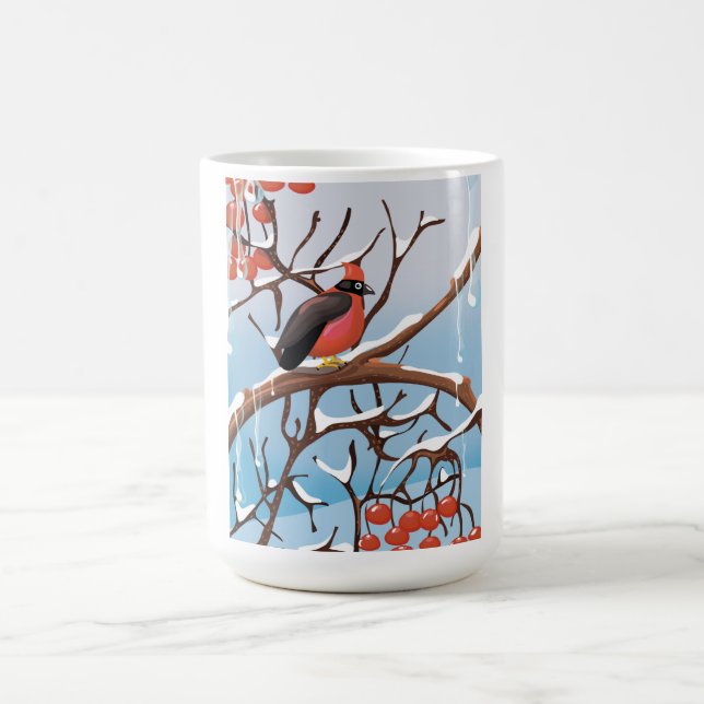 Taza De Café pájaro de invierno (Centro)