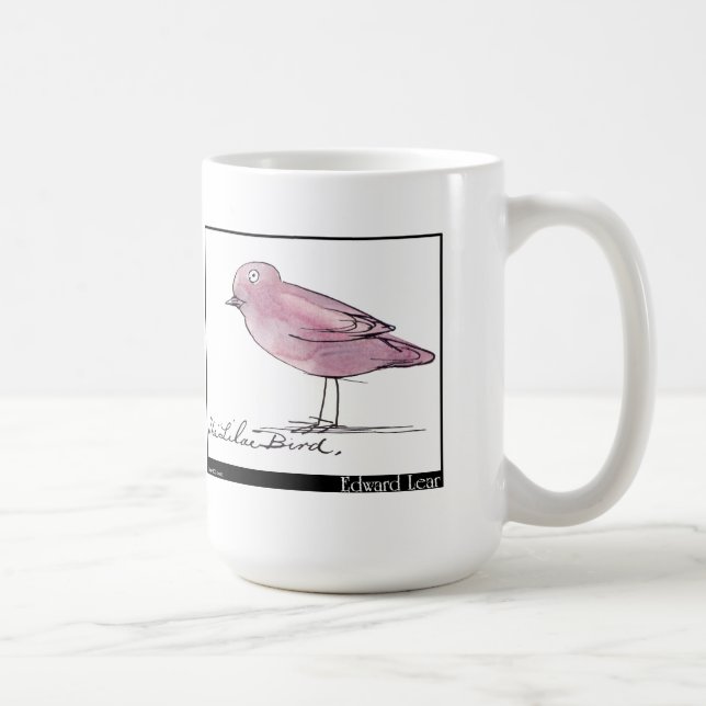 Taza De Café Pájaro de la lila de Edward Lear (Derecha)
