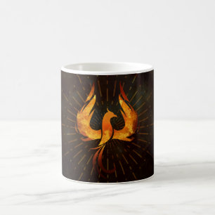Taza De Café Pájaro de Phoenix del fuego