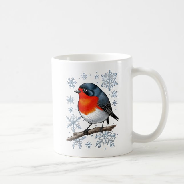 Taza De Café Pájaro de Robin Rojo (Derecha)