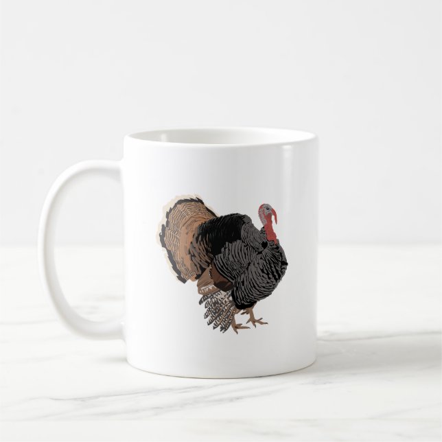 Taza De Café Pájaro de Turquía  (Izquierda)