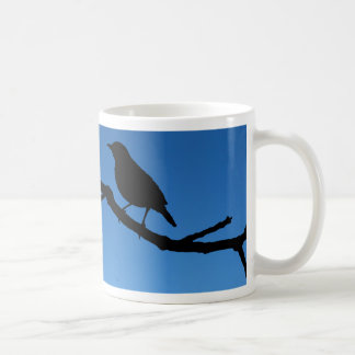 Taza De Café Pájaro en una rama