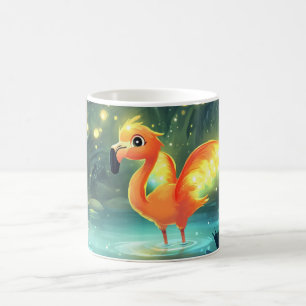 Taza De Café Pájaro feliz Estilo Cartoon Vibrante Lindo Colorid