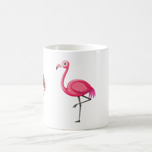 Taza De Café Pájaro Flamingo Rosa-89686