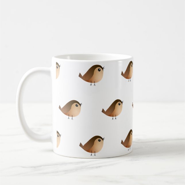Taza De Café Pájaro Gorrión (Izquierda)