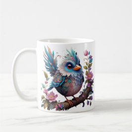 Taza De Café Pájaro majestuoso sentado en una rama