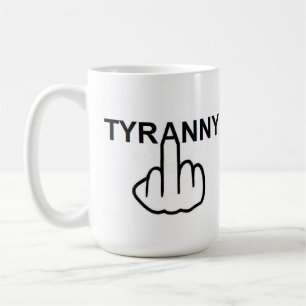 Taza De Café Pájaro Mug que cae en la tiranía malvada