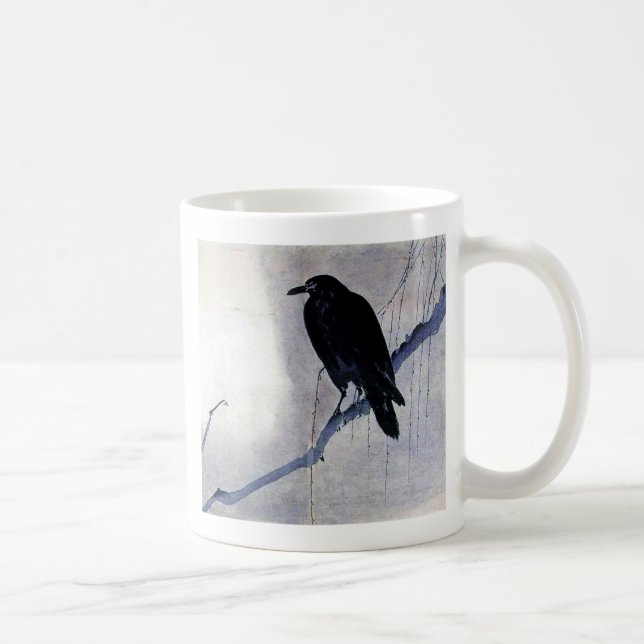 Taza De Café Pájaro negro del cuervo (Derecha)