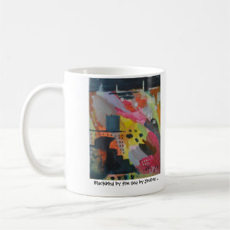 Taza De Café Pájaro negro por el mar de Joshua L.