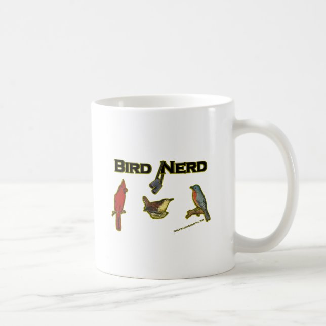 Taza De Café Pájaro Nerd (Derecha)