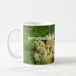 Taza De Café pájaro, pato, pato, amarillo, naturaleza, lindo, b