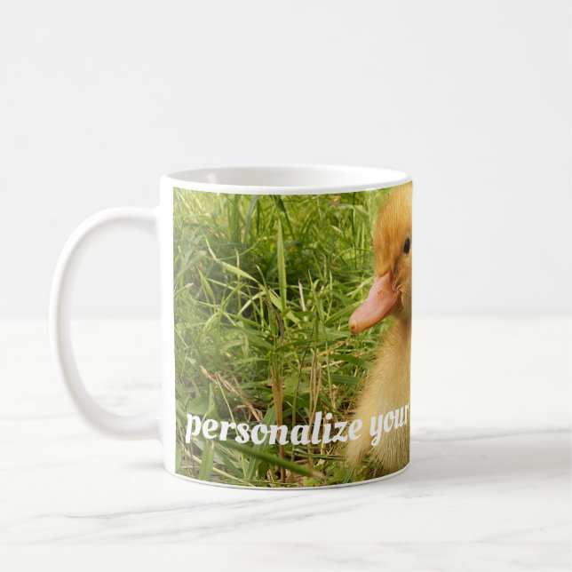 Taza De Café pájaro, pato, pato, amarillo, naturaleza, lindo, b (Izquierda)