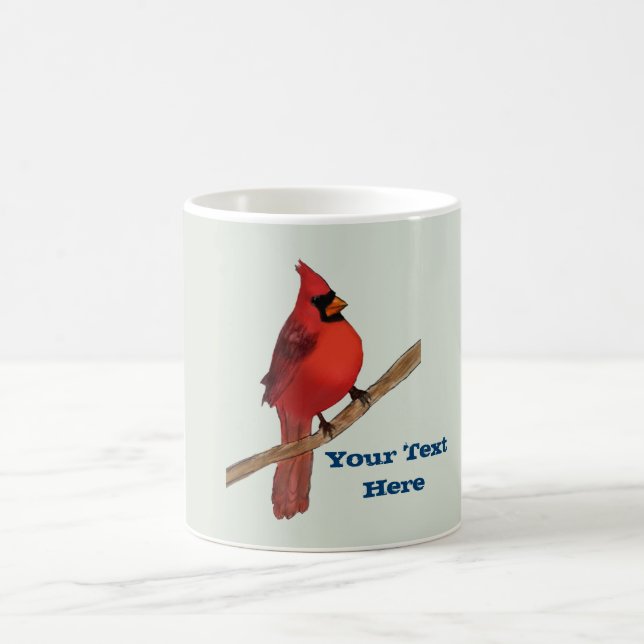 Taza De Café Pájaro rojo cardinal septentrional (Centro)
