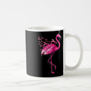 Taza De Café Pájaro rosa Flamingo Conciencia sobre el cáncer de