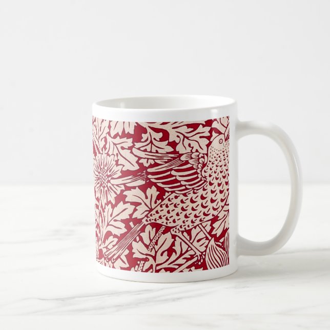 Taza De Café Pájaro y anémona de William Morris (Derecha)